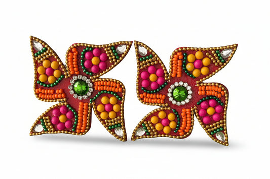 coloring swastika symbol religious art in white background