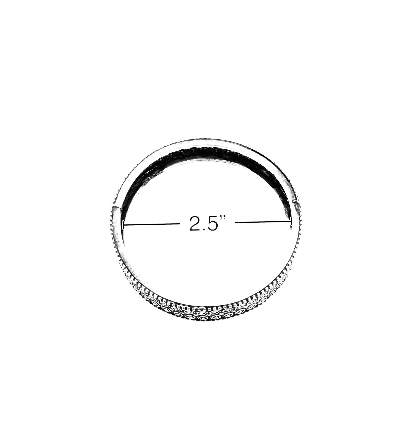 German sliver Oxidized Bangles Set of 2 Traditional Indian bracelets