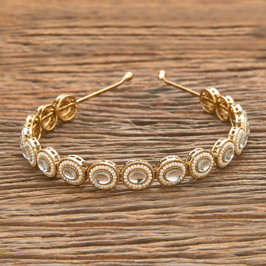 Indo Western Classic Hair Band Mehndi Gold Tone Plating Handcrafted Headband