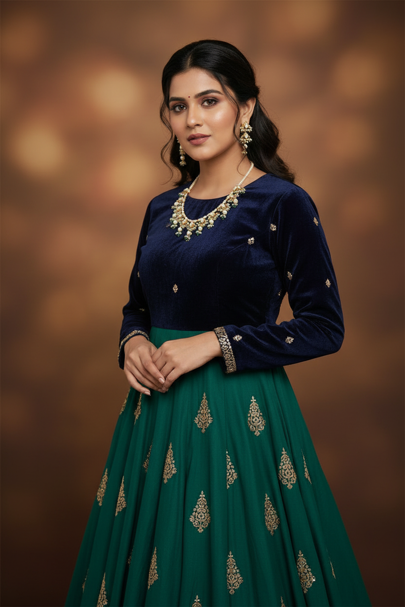 Pearl and Kundan Teardrop Fringe Necklace Set