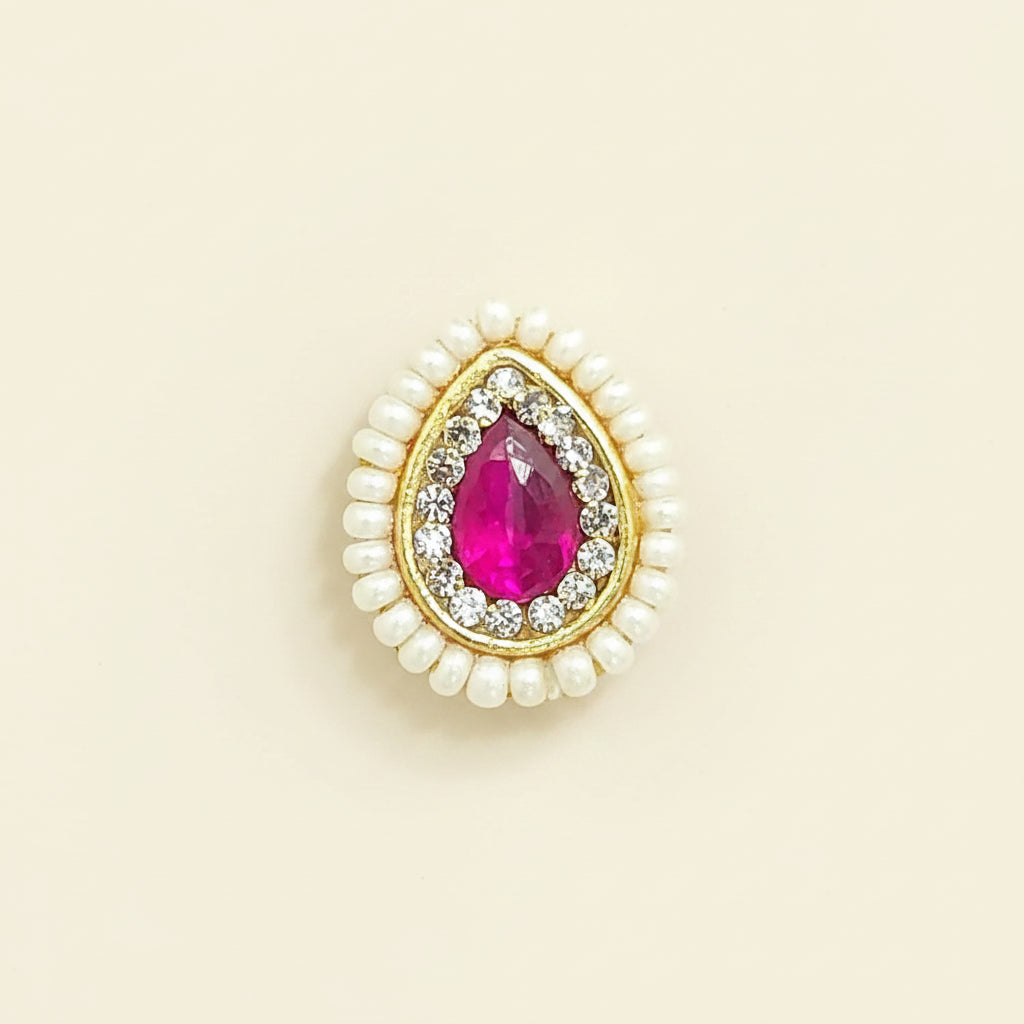 Antique Moti Nose Ring Gold Plated Traditional Indian Jewelry