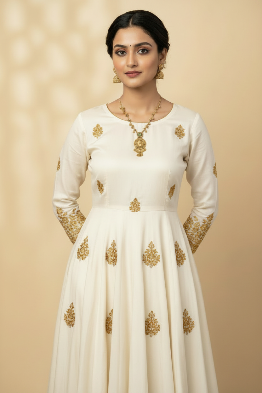 Antique Kundan Pendant Set – Matte Gold Plating | Indian Heritage