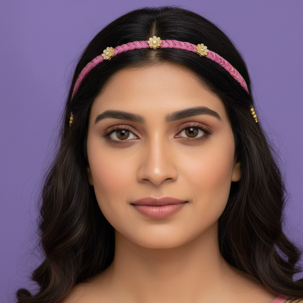 Antique Shishphool Matte Gold Plated Traditional Indian Bridal Hair Accessory