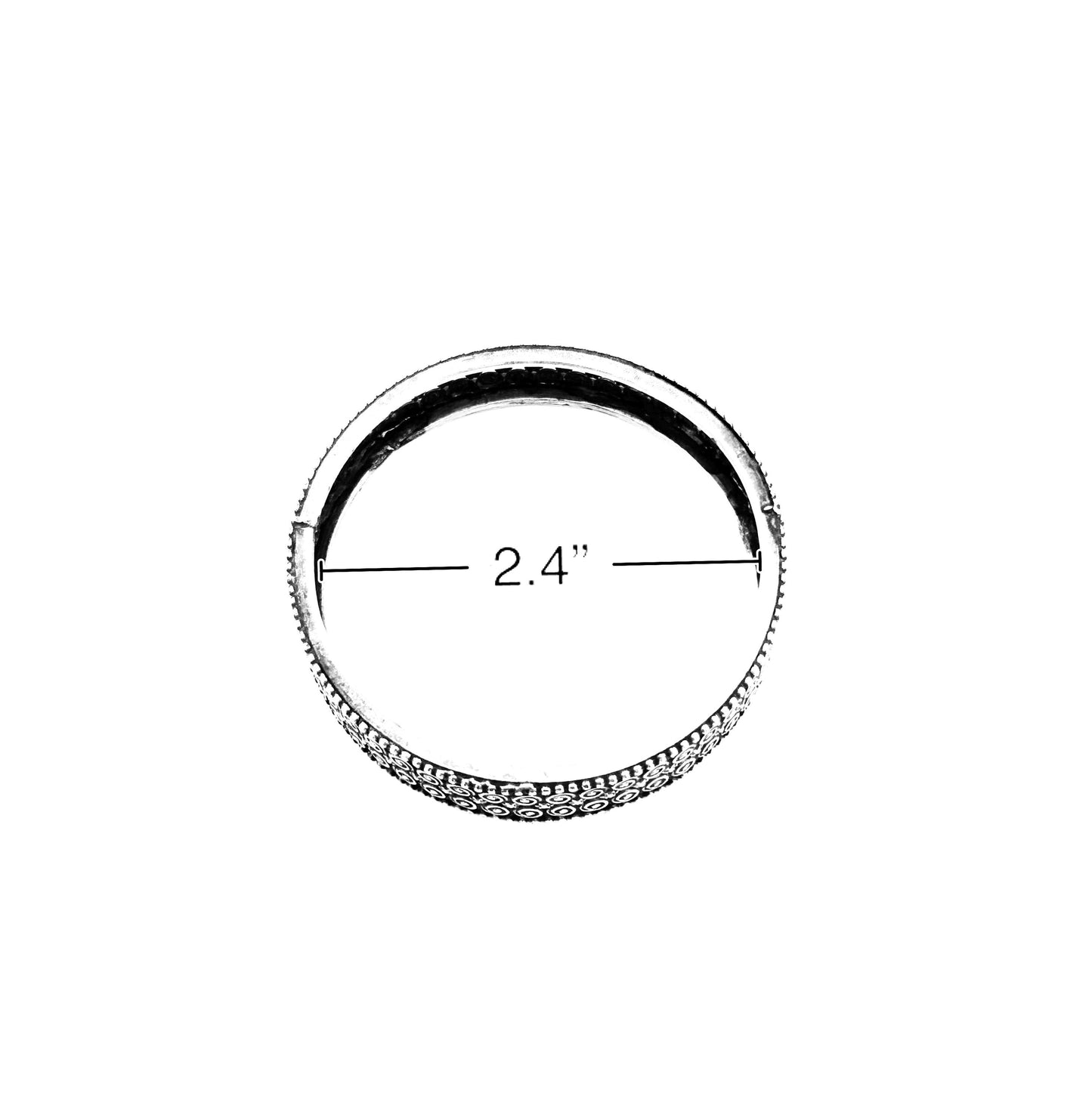 German sliver Oxidized Bangles Set of 2 Traditional Indian bracelets