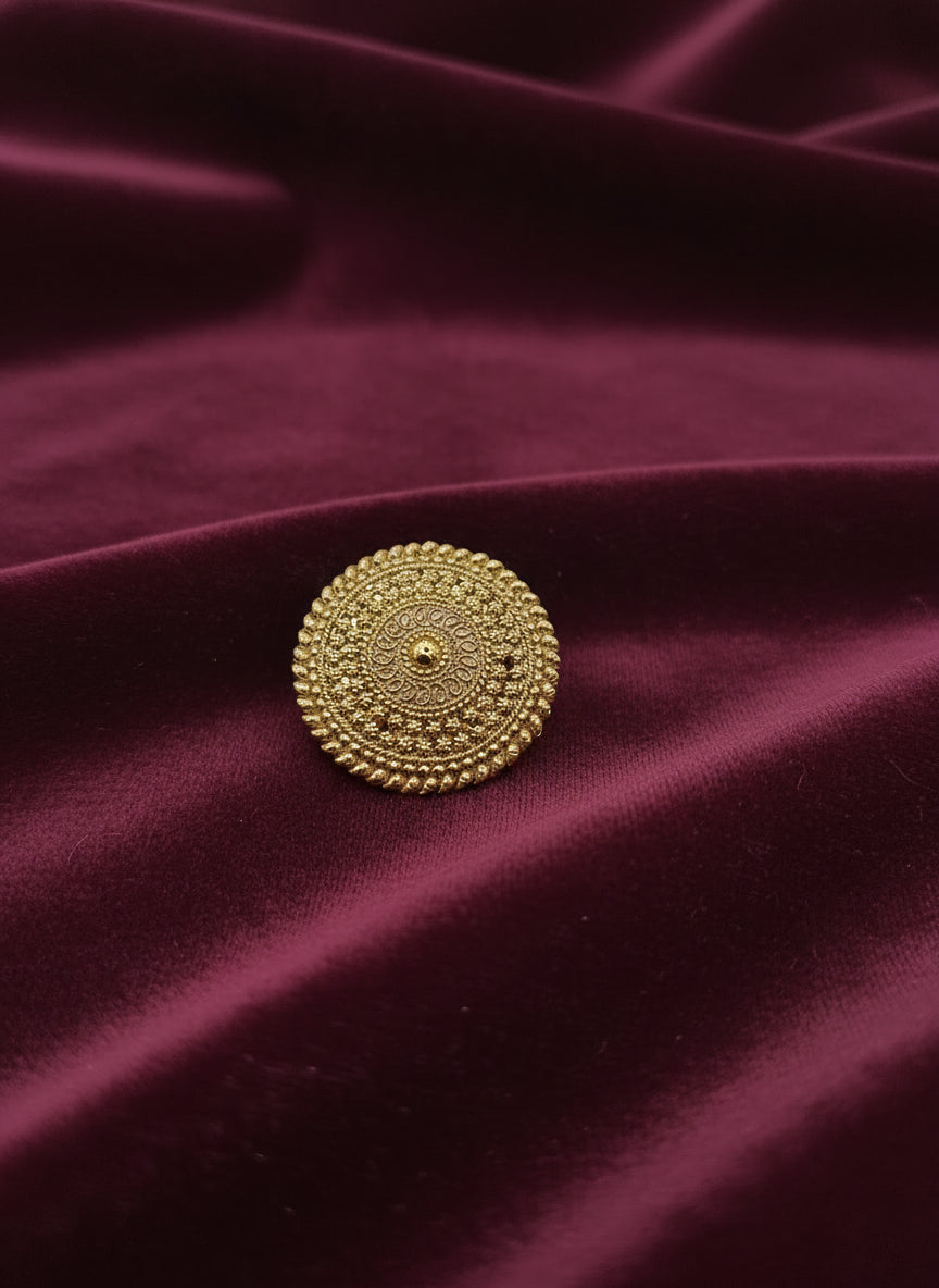 Kundan Hair Brooch - Indian Wedding & Festival Hair Accessory