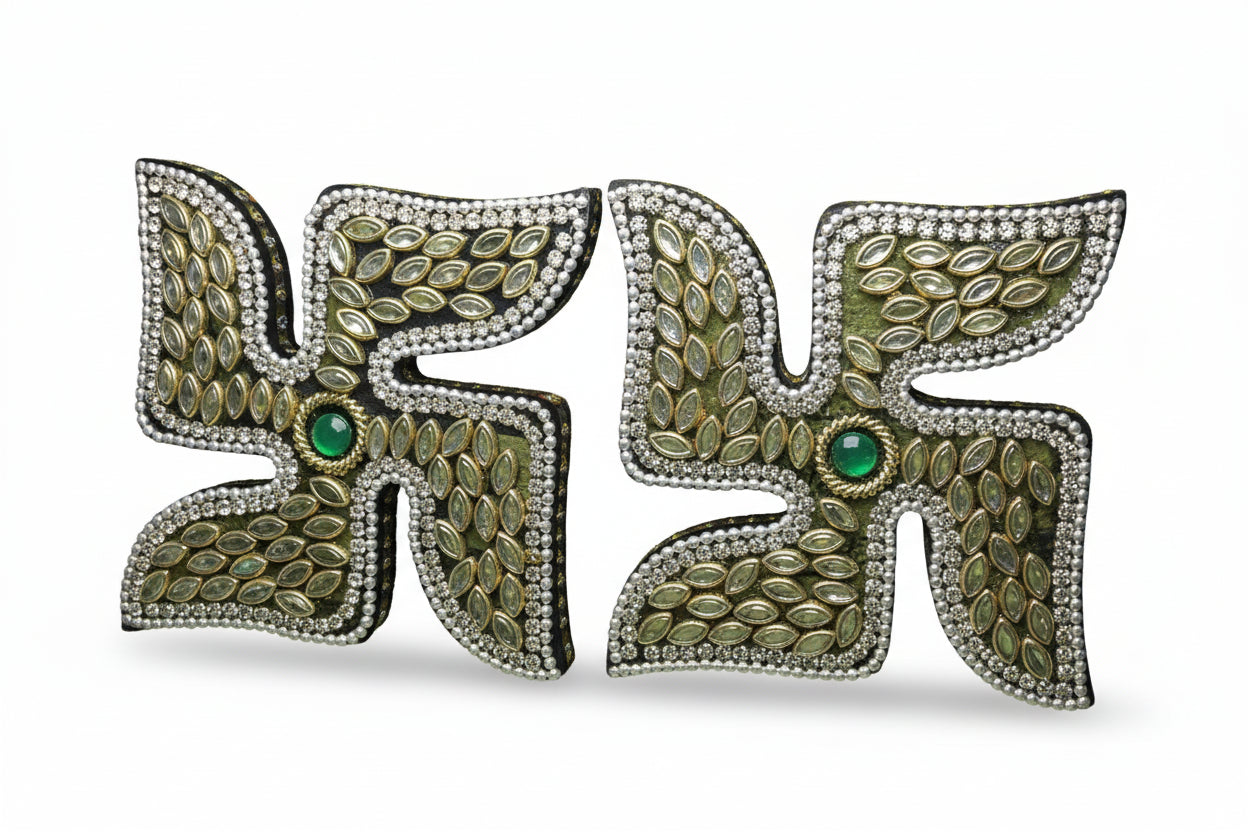 coloring swastika symbol religious art in white background 