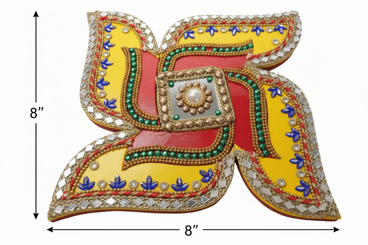 Swastika Rangoli Decor