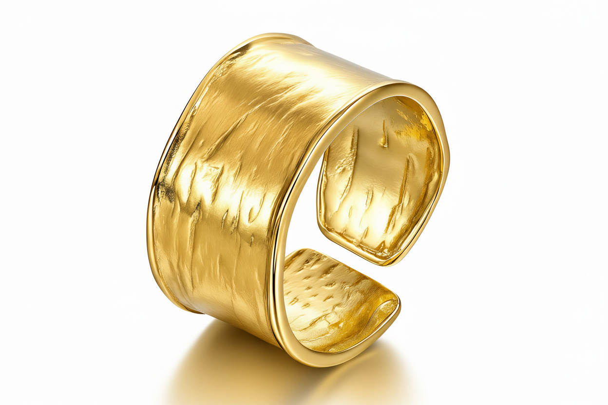 gold plated anti tarnish ring