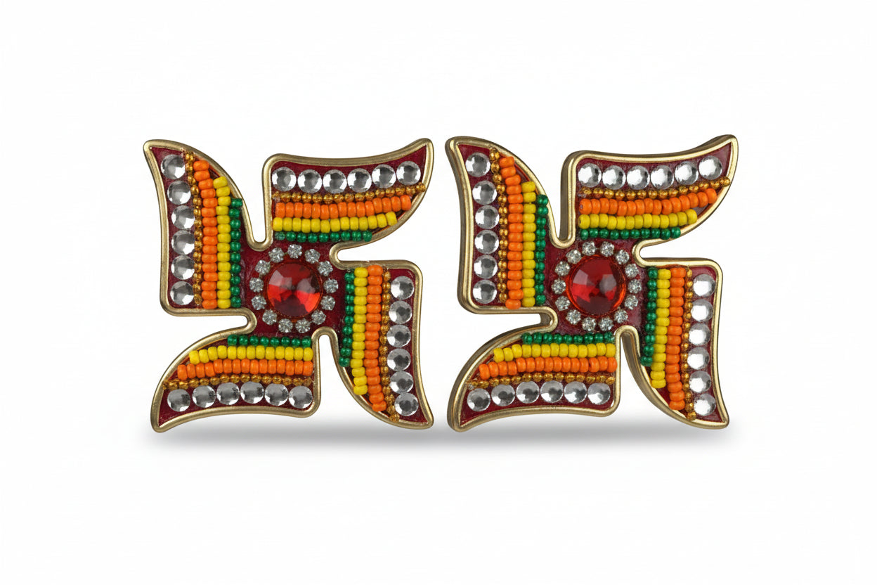 coloring swastika symbol religious art in white background 