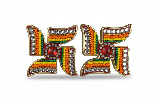 coloring swastika symbol religious art in white background 