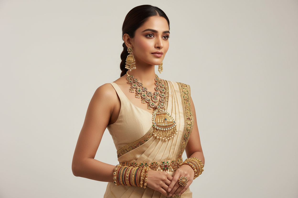 Gorgeous girl wearing beautiful jewelrys and 